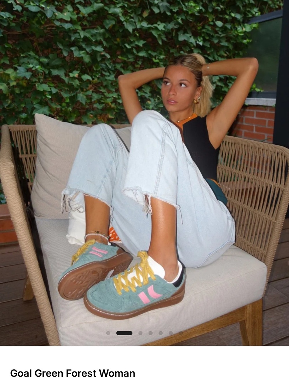 COOLWAY GOAL GREEN FOREST SNEAKERS